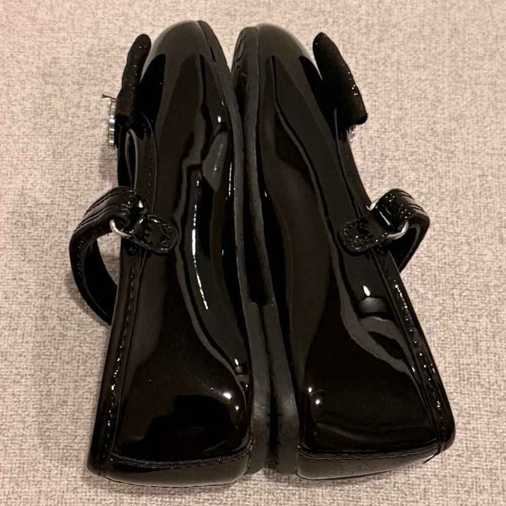 NWOT Rachel Shoes Lil Annalise black patent dress shoes size little girls 6C